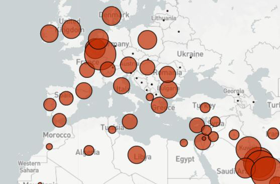 static image of carbon emissions visualization