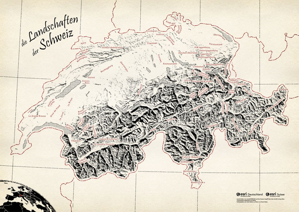 John Nelson Raisz-style map